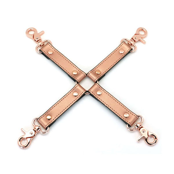 Hogtie en Cuir de vache Rose Gold détails en métal Rose gold