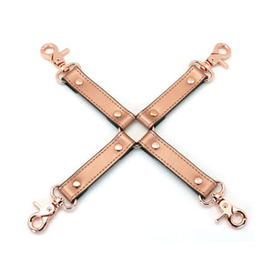 Hogtie en Cuir de vache Rose Gold détails en métal Rose gold