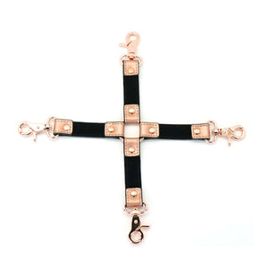 Hogtie en Cuir de vache Rose Gold détails en métal Rose gold