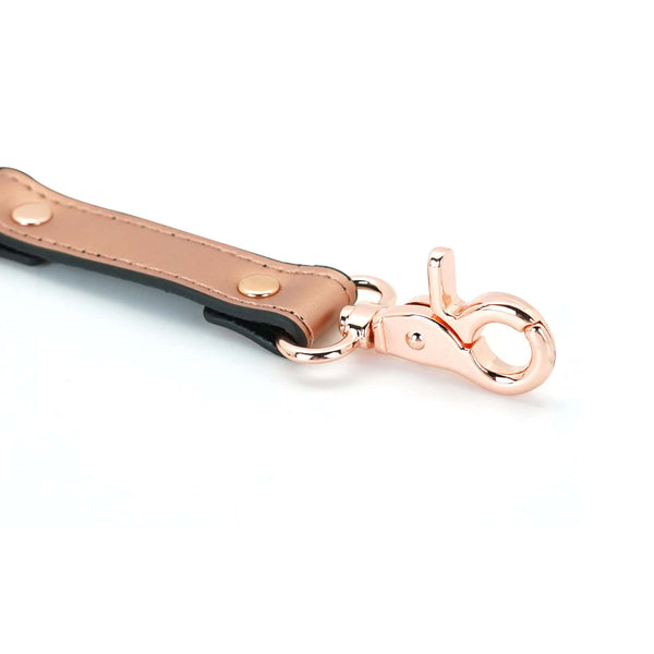 Hogtie en Cuir de vache Rose Gold détails en métal Rose gold