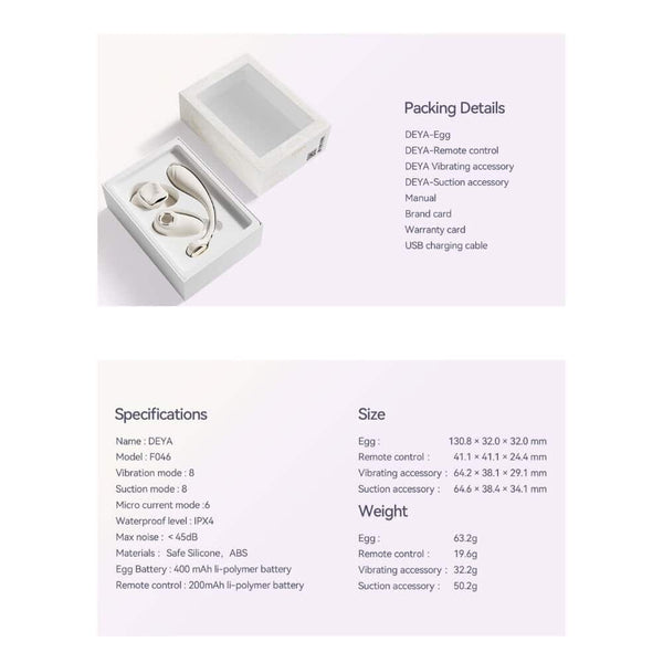 ZALO - Vibromasseur Culotte Connecté DEYA 4-en-1