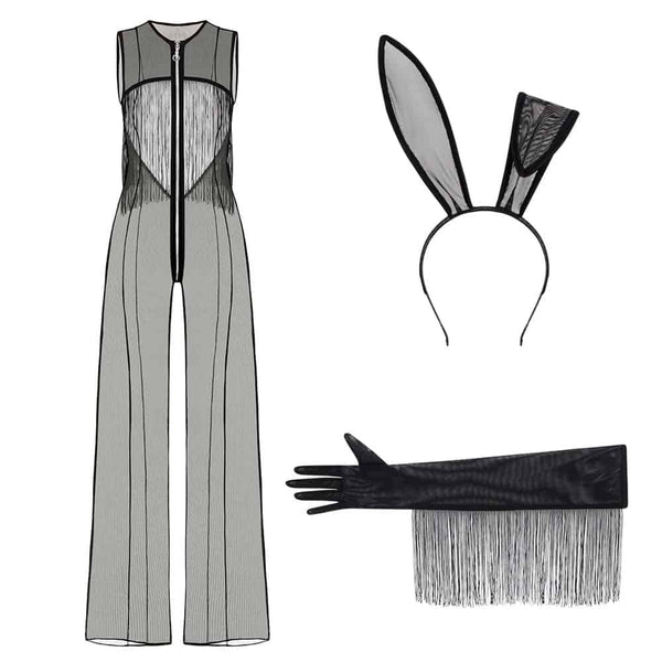 Techno Bunny from Baed stories, Jumpsuit with gloves and Headband.