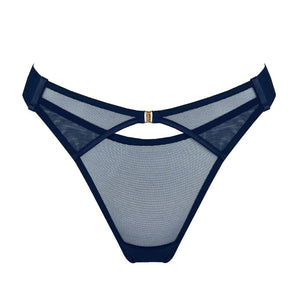 BORDELLE Signature - Wide Strap Navy Thong