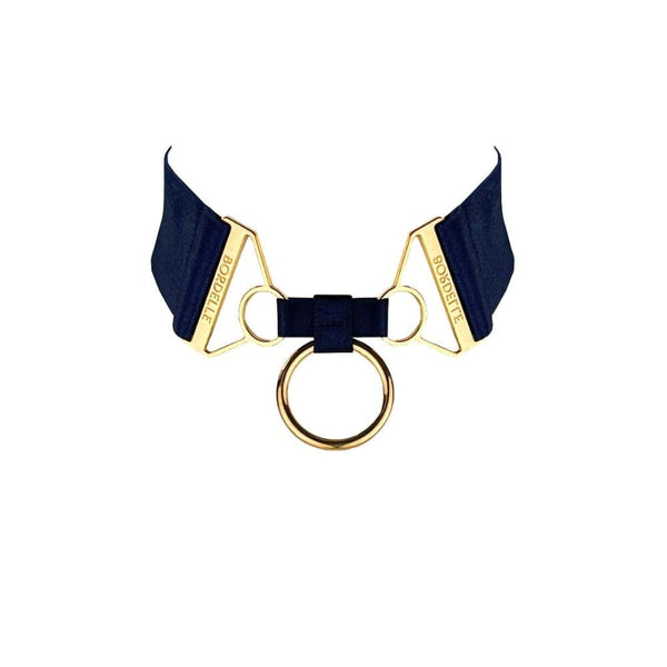 BORDELLE Signature - Halskette Großer Ring Navy
