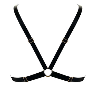 Soutien-Gorge Triangle Résille en Mesh Et Détail doré