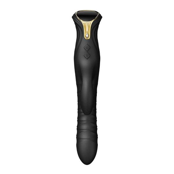 Vibromasseur Rabbit MOSE noir à double stimulation, surface mate texturée et lignes ergonomiques, présenté sur fond blanc dans une esthétique épurée et contemporaine.