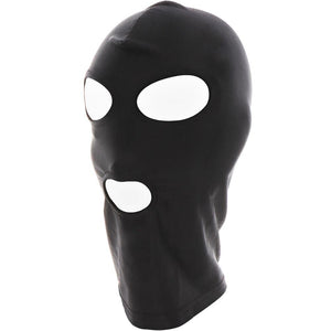 Cagoule Ouverte Yeux et Bouche Noir en Spandex extensible