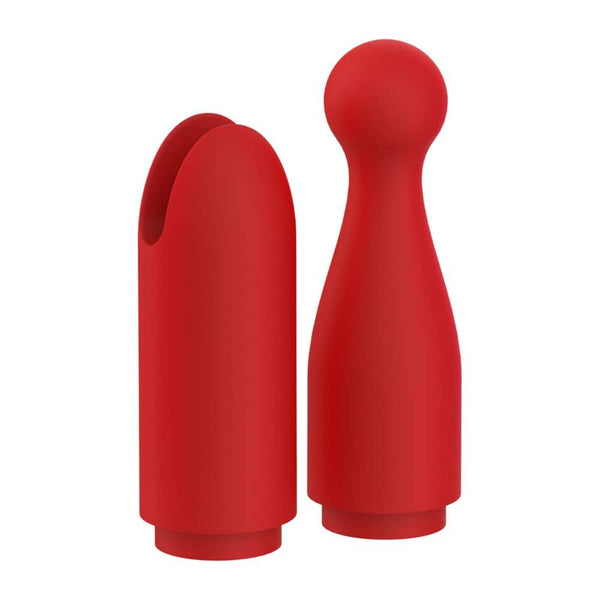 Stimulateur clitoridien compact en forme de rouge à lèvres, 10 modes de vibration, trois embouts interchangeables, rechargeable et étanche IPX5.