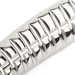 Dildo Devil’s en acier inoxydable de la marque Agent, accessoire de plaisir ergonomique avec reliefs sculptés, conçu pour une stimulation intense et précise. Produit élégant de la collection Mr. Steel chez Brigade Mondaine.