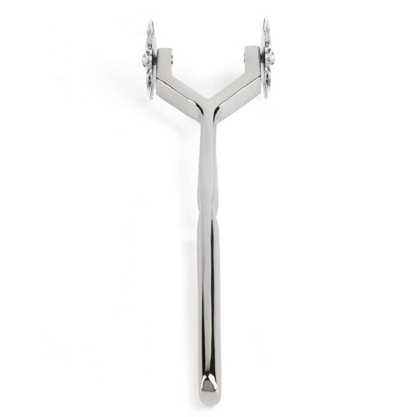 Doubles Roulettes multi-roues de Wartenberg en acier inoxydable Argenté pointes fines et affûtées pour jeu sensoriel