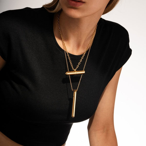 CRAVE - Vesper Mini Rose Gold Vibrating Necklace