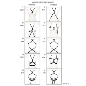 Harnais Self-Tie auto-attaché polyvalent est aussi unique et différent de ce que vous pouvez l’imaginer.Les harnais sont réglables pour convenir à tout type d’utilisateur.