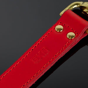 HOUSE of SXN - Laisse Rubrum Rotes Leder