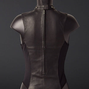 Photo Mannequin Body Ouvert Cuir Mouton Noir