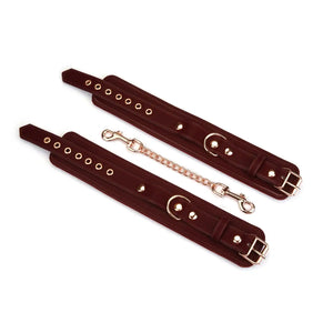 LIEBE SEELE - Handschellen Metallic Bordeaux