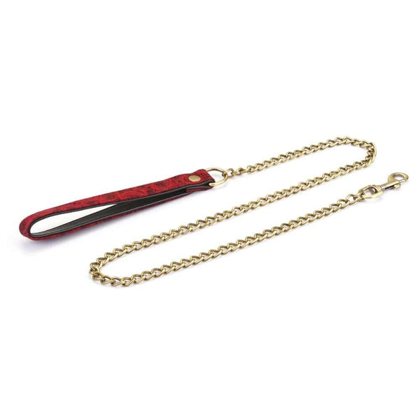 Set collier et laisse Kinbaku Ukiyo-e en cuir suédé d'agneau, élégant et fonctionnel. Confort supérieur et résistance. Fusion entre l’art traditionnel japonais et les jeux BDSM modernes.