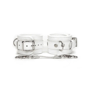 Packshot Menottes Cuir Blanc