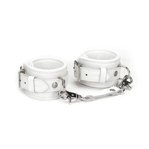 Packshot Menottes Cuir Blanc
