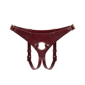 LIEBE SEELE - WINE RED Strap-On Harness