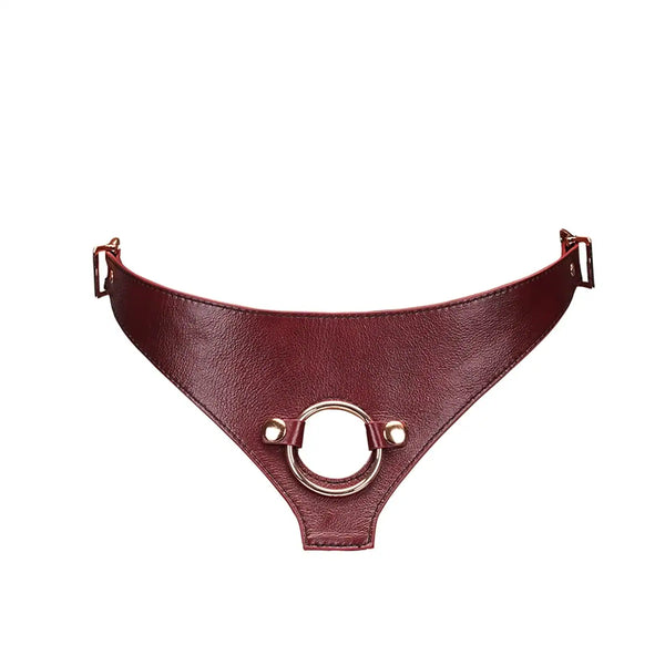 LIEBE SEELE - WINE RED Strap-On Harness