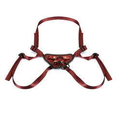 Packshot d'une Harnais Strap-On en Cuir Rouge