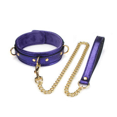 LIEBE SEELE - AURORA Halsband und Leine Saphir