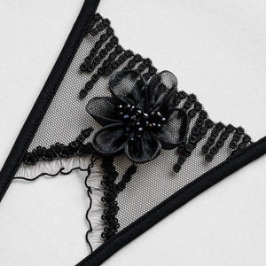 LUCKY CHEEKS - Eternal Bloom Open G-String