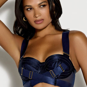 BORDELLE Signature - Navy Bustier Bra