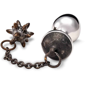 Plug anal ROSEBUDS® Fléau en bronze, bijou anal de luxe avec design inspiré des armes médiévales. Pièce unique à la fois pénétrante et stimulante, idéale pour des jeux intenses et raffinés.