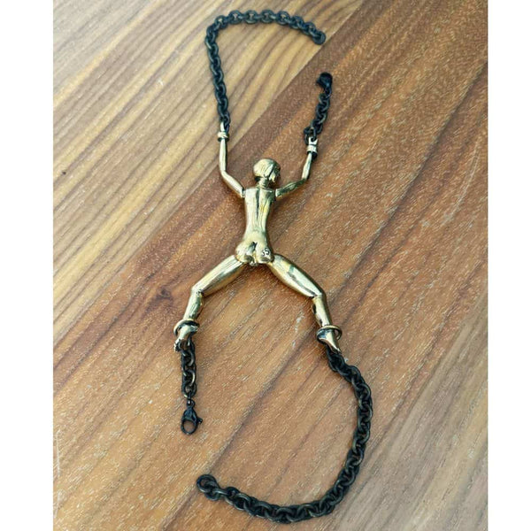 Photo d'un Cockring en Bronze avec Chaines