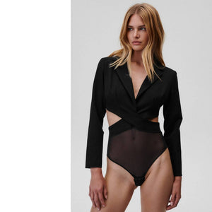 Mannequin portant le body Obsessed de Undress Code sur un fond blanc.