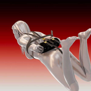 Bondage Shibari Takate Kote simplifié Boucles en alliage de zinc galvanisé Sangles en polyester résistantes et Sangle intime détachable