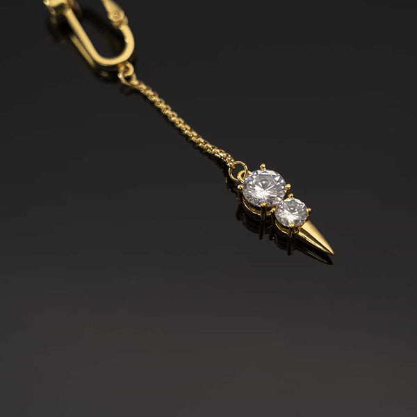 Bijoux intimes bonhomme de neige sans piercing en or de la marque Upko disponible chez Brigade Mondaine.