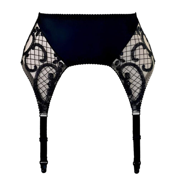 SCHWARZES LEER - Oh My Goth Strumpfhalter