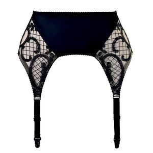 SCHWARZES LEER - Oh My Goth Strumpfhalter