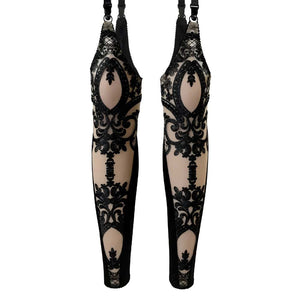 SCHWARZES LEERES - Strumpfhose Oh My Goth