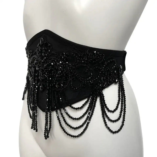 VIDE NOIR - Nocturnal Beaded Corset Belt