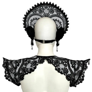 VOID BLACK - OhMyGoth embroidered epaulettes