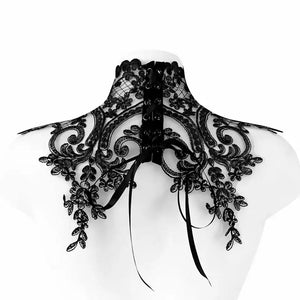 SCHWARZES LEER - OhMyGoth-Kragen