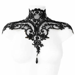 SCHWARZES LEER - OhMyGoth-Kragen