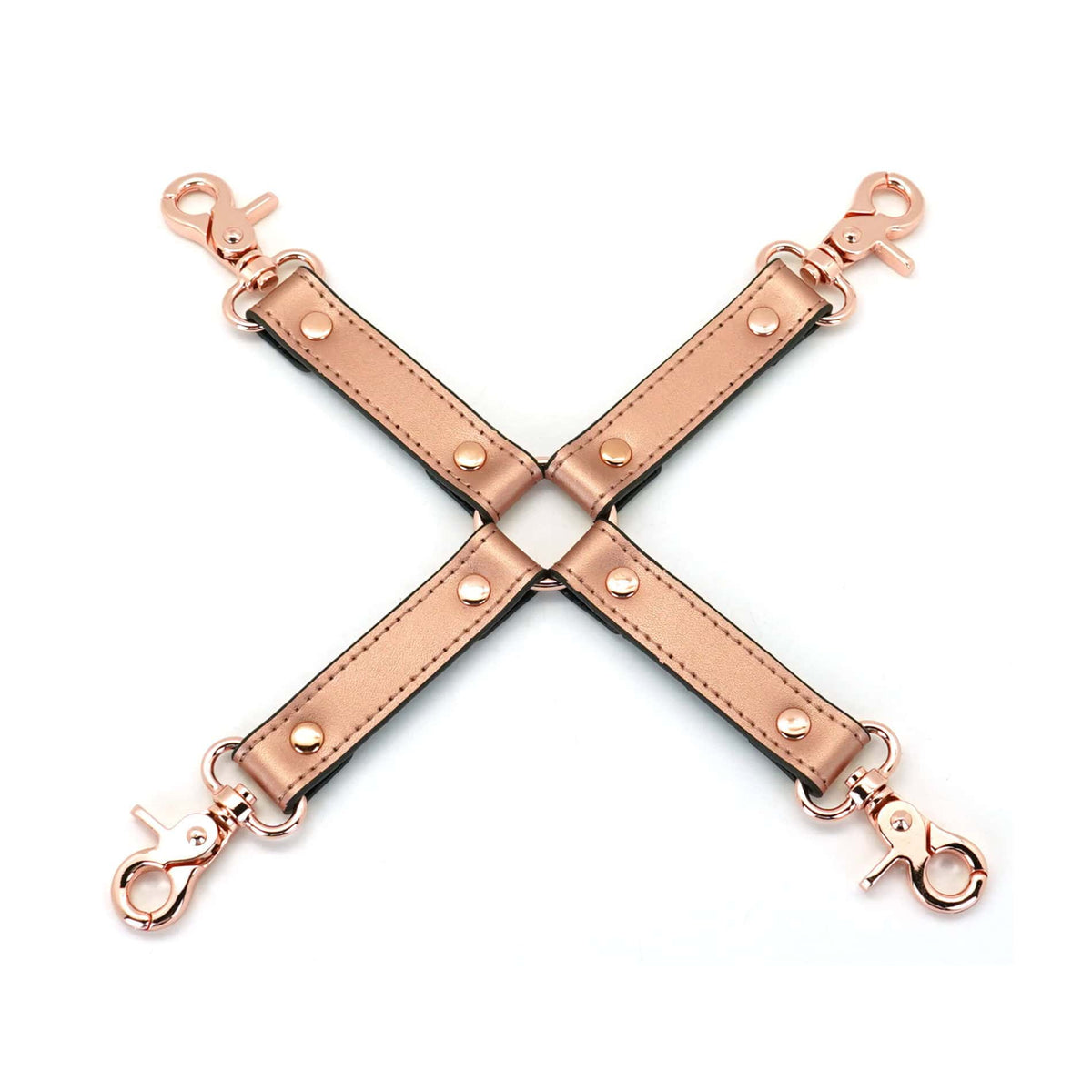 Hogtie en Cuir de vache Rose Gold détails en métal Rose gold