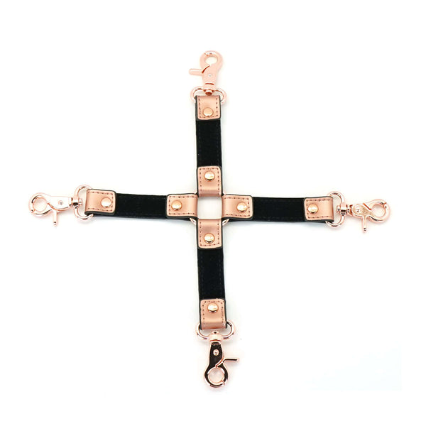 Hogtie en Cuir de vache Rose Gold détails en métal Rose gold