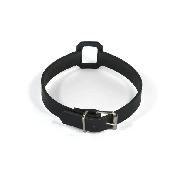 Choker en Cuir Noir Walpier Buttero Veg Tan et Quincaillerie nickelée