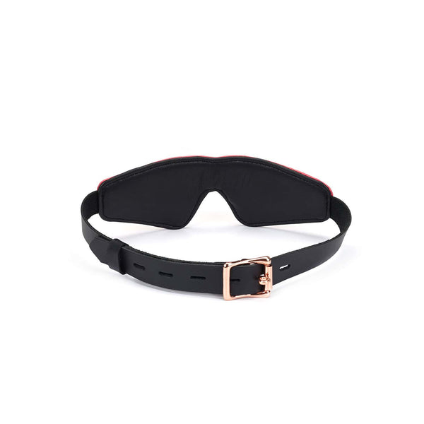 Packshot vue de derrière Blindfoll en Cuir Vache Rose et Noir