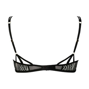 Soutien noir Onde Sensuelle de la marque Atelier Amour disponible chez Brigade Mondaine.