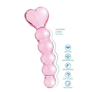 BM Sélection - Dildo Cœur Verre Borosilicate