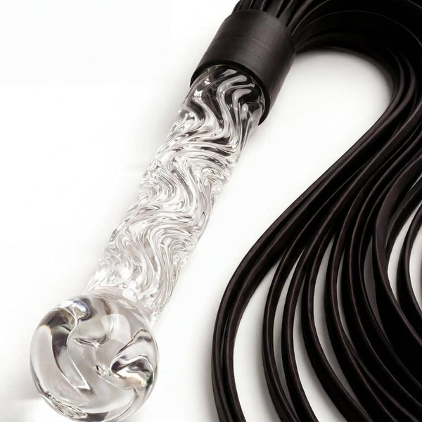BM Sélection - Fouet Dildo Verre et Cuir