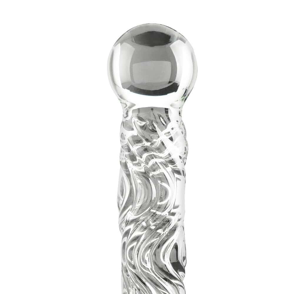 BM Sélection - Fouet Dildo Verre et Cuir