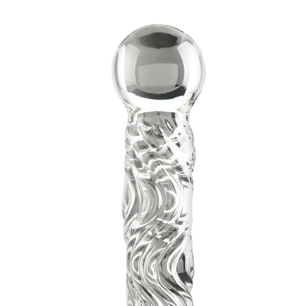 BM Sélection - Fouet Dildo Verre et Cuir