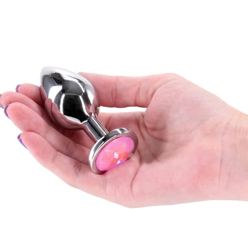 BM Sélection - Plug Anal Aluminium Cristal Rose - 2 Tailles